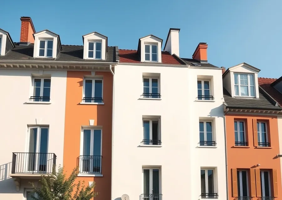 Façade rénovée par un artisan peintre à Toulon